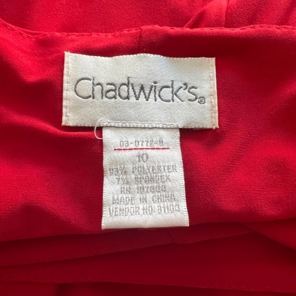 Chadwicks | Red Fit and Flare Dress - Picture 5 of 5